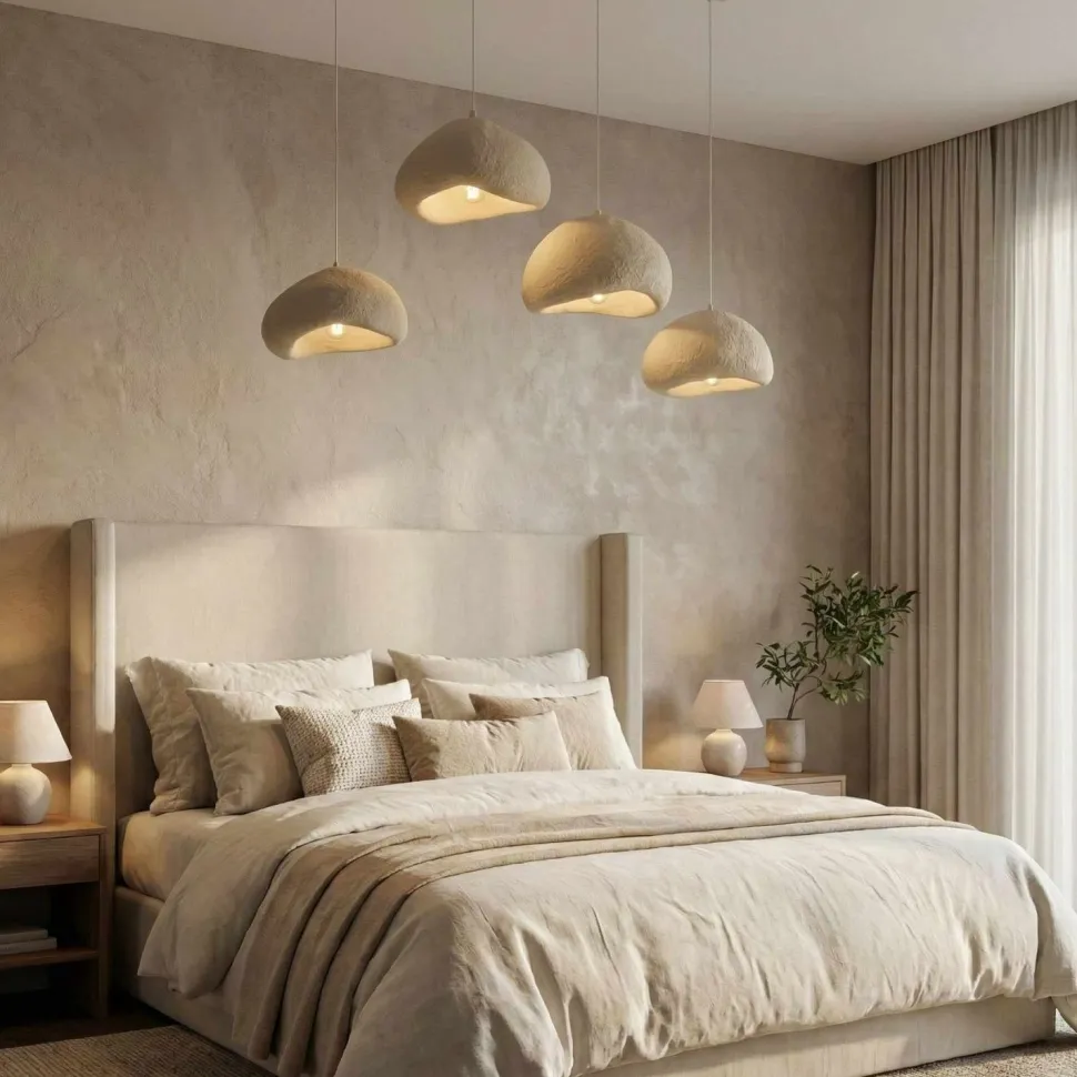 Riippuvalaisin Linento Lighting Loval Set-Lora-50-4-C-1001-Nua, 4-osainen, luonnonvalkoinen