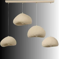 Riippuvalaisin Linento Lighting Loval Set-Lora-50-4-C-1001-Nua, 4-osainen, luonnonvalkoinen