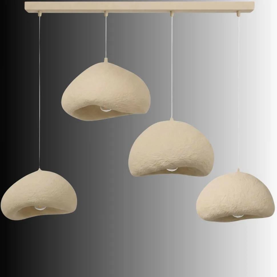 Riippuvalaisin Linento Lighting Loval Set-Lora-50-4-C-1001-Nua, 4-osainen, luonnonvalkoinen