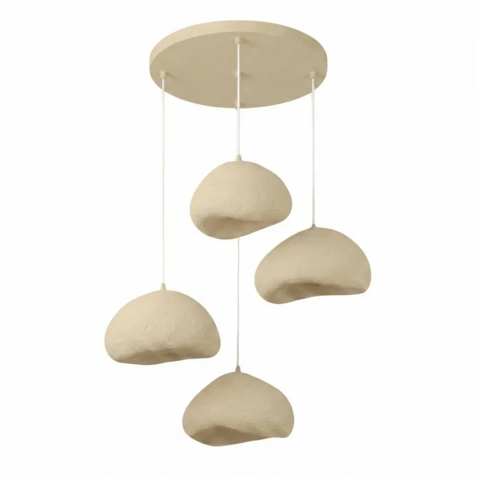 Riippuvalaisin Linento Lighting Loval Set-Lora-50-4-T-1001-Nua, 4-osainen, luonnonvalkoinen