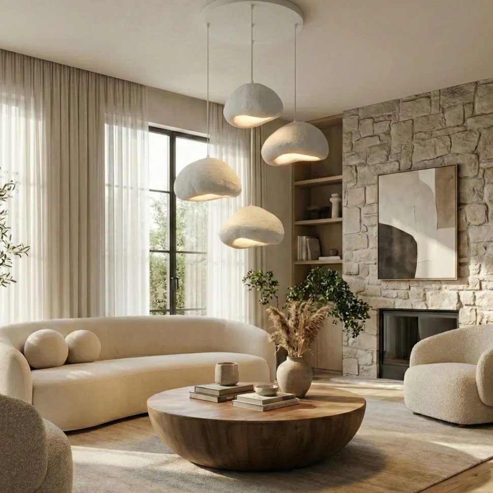 Riippuvalaisin Linento Lighting Loval Set-Lora-50-4-T-Nua, 4-osainen, valkoinen