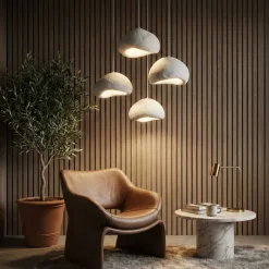 Riippuvalaisin Linento Lighting Loval Set-Lora-50-4-T-Nua, 4-osainen, valkoinen