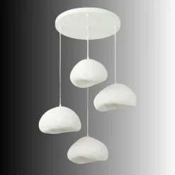 Riippuvalaisin Linento Lighting Loval Set-Lora-50-4-T-Nua, 4-osainen, valkoinen