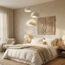 Riippuvalaisin Linento Lighting Loval Set-T-Luna, 3-osainen, valkoinen