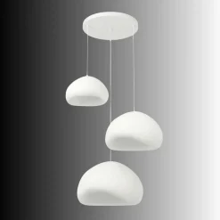 Riippuvalaisin Linento Lighting Loval Set-T-Luna, 3-osainen, valkoinen