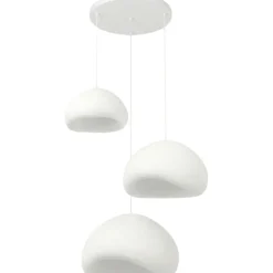 Riippuvalaisin Linento Lighting Loval Set-T-Luna, 3-osainen, valkoinen