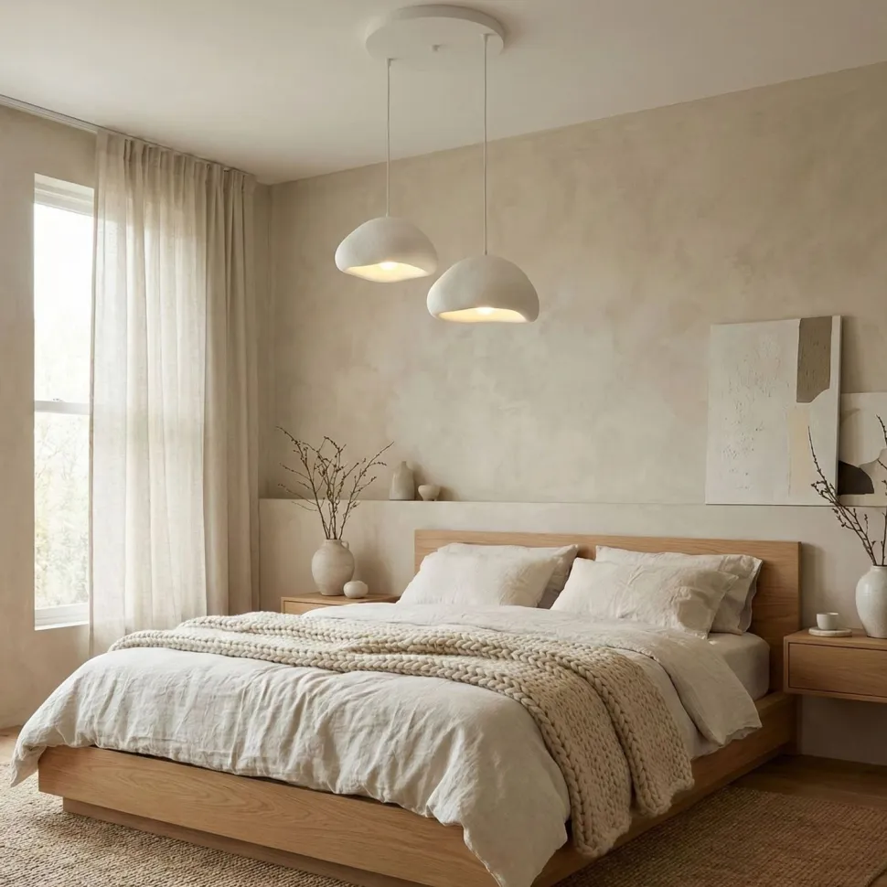 Riippuvalaisin Linento Lighting Loval 40-40-T-Luna, 2-osainen, valkoinen