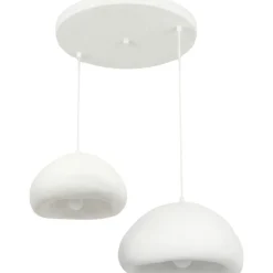 Riippuvalaisin Linento Lighting Loval 30-40-T-Luna, 2-osainen, valkoinen
