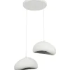 Riippuvalaisin Linento Lighting Loval 30-2-T-Luna, 2-osainen, valkoinen