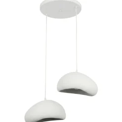 Riippuvalaisin Linento Lighting Loval 30-2-T-Luna, 2-osainen, valkoinen