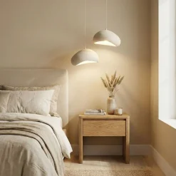 Riippuvalaisin Linento Lighting Loval 30-2-T-Luna, 2-osainen, valkoinen