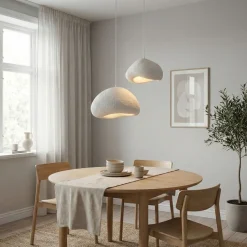 Riippuvalaisin Linento Lighting Loval 30-40-T-Nua, 2-osainen, valkoinen