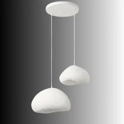 Riippuvalaisin Linento Lighting Loval 30-40-T-Nua, 2-osainen, valkoinen