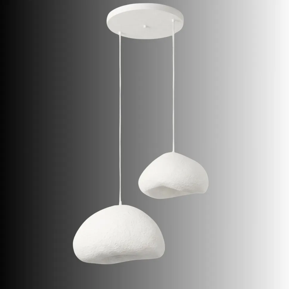 Riippuvalaisin Linento Lighting Loval 30-40-T-Nua, 2-osainen, valkoinen