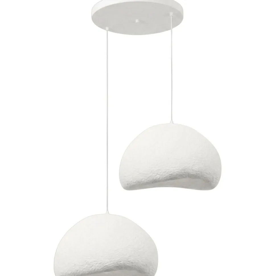 Riippuvalaisin Linento Lighting Loval 50-50-T-Nua, 2-osainen, valkoinen