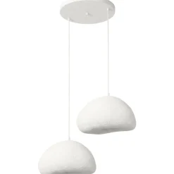 Riippuvalaisin Linento Lighting Loval 40-40-T-Nua, 2-osainen, valkoinen