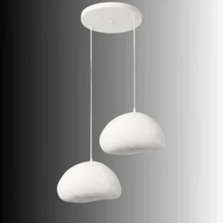 Riippuvalaisin Linento Lighting Loval 40-40-T-Nua, 2-osainen, valkoinen
