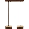 Riippuvalaisin Linento Lighting Lover B 2-osainen beige/saksanpähkinä