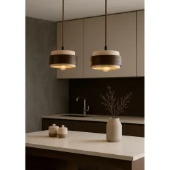 Riippuvalaisin Linento Lighting Lover B 2-osainen beige/saksanpähkinä