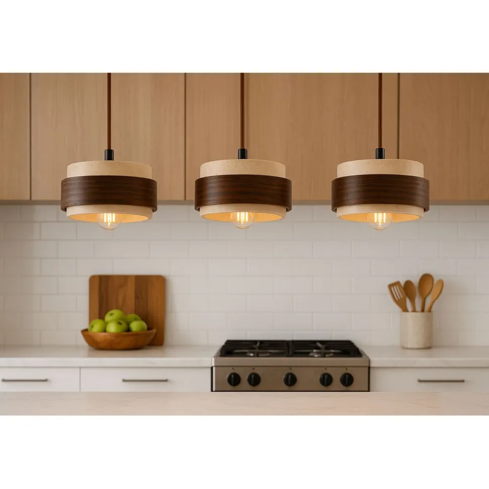 Riippuvalaisin Linento Lighting Lover C 3-osainen beige/saksanpähkinä