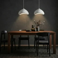 Riippuvalaisin Linento Lighting Luna 30-2-C, 2-osainen, valkoinen