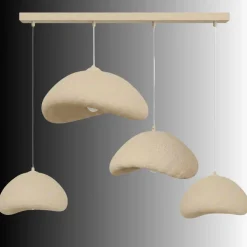 Riippuvalaisin Linento Lighting Luna Nua C 30, 4-osainen, luonnonvalkoinen