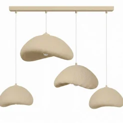 Riippuvalaisin Linento Lighting Luna Nua C 30, 4-osainen, luonnonvalkoinen
