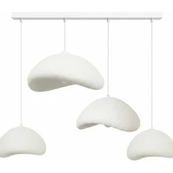 Riippuvalaisin Linento Lighting Luna Nua C, 4-osainen, valkoinen