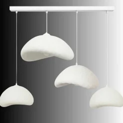 Riippuvalaisin Linento Lighting Luna Nua C, 4-osainen, valkoinen