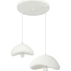 Riippuvalaisin Linento Lighting Luna 30-40-T-Nua, 2-osainen, säädettävä korkeus, valkoinen