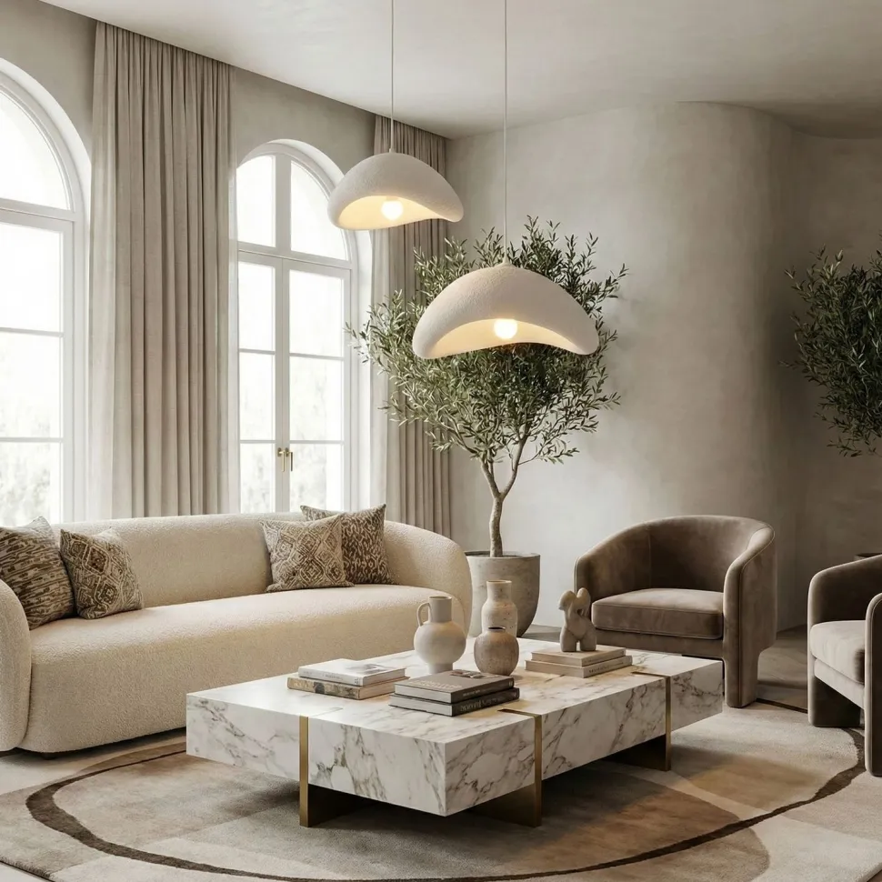 Riippuvalaisin Linento Lighting Luna 40-50-T-Nua, 2-osainen, valkoinen