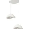 Riippuvalaisin Linento Lighting Luna 40-40-T-Nua, 2-osainen, valkoinen