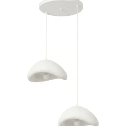 Riippuvalaisin Linento Lighting Luna 40-40-T-Nua, 2-osainen, valkoinen