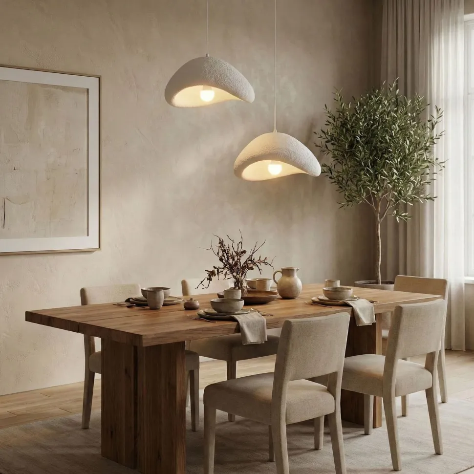Riippuvalaisin Linento Lighting Luna 40-40-T-Nua, 2-osainen, valkoinen