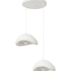 Riippuvalaisin Linento Lighting Luna 40-40-T-Nua, 2-osainen, valkoinen