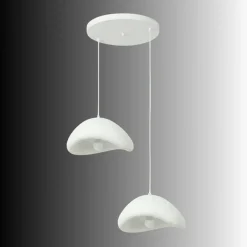 Riippuvalaisin Linento Lighting Luna 40-40-T-Nua, 2-osainen, valkoinen
