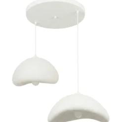 Riippuvalaisin Linento Lighting Luna 30-40-T-Nua, 2-osainen, valkoinen