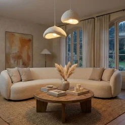 Riippuvalaisin Linento Lighting Luna 30-40-T-Nua, 2-osainen, valkoinen