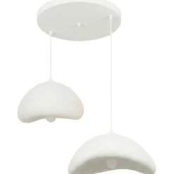 Riippuvalaisin Linento Lighting Luna 30-40-T-Nua, 2-osainen, valkoinen