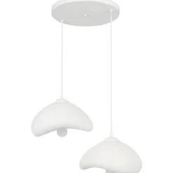 Riippuvalaisin Linento Lighting Luna 30-2-T, 2-osainen, valkoinen