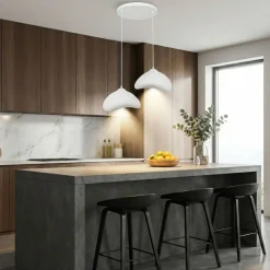 Riippuvalaisin Linento Lighting Luna 30-2-T, 2-osainen, valkoinen