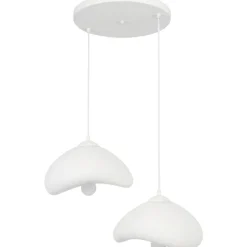 Riippuvalaisin Linento Lighting Luna 30-2-T, 2-osainen, valkoinen