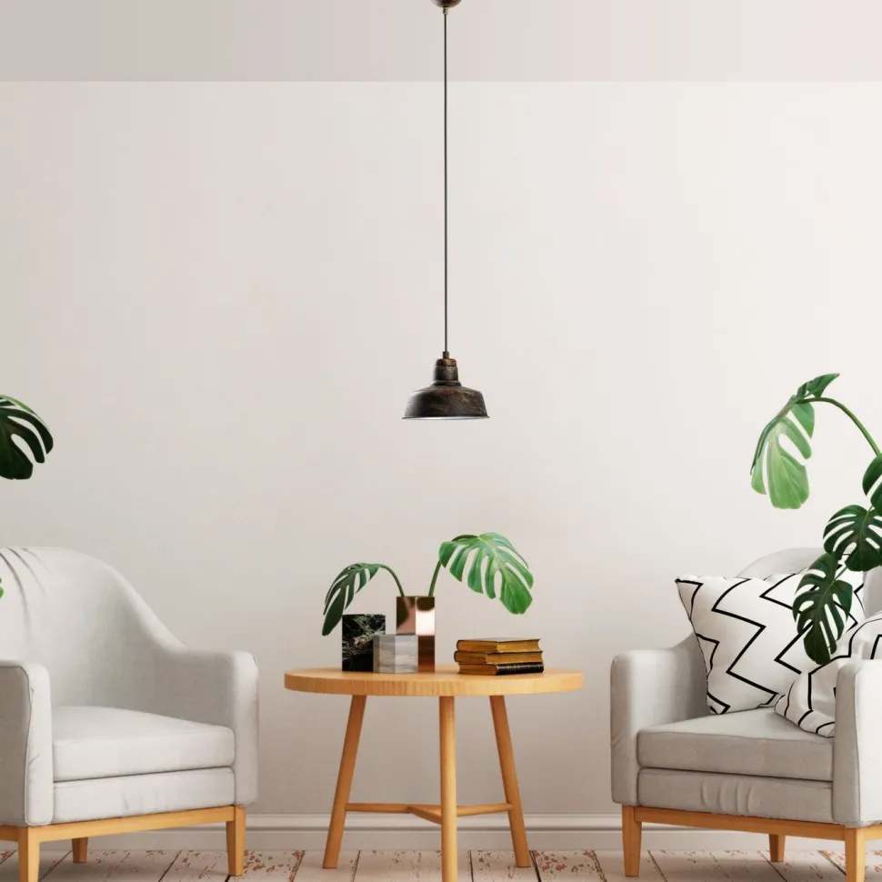Riippuvalaisin Linento Lighting MEMATI-181RETRO-1, Ø19cm, tummanruskea