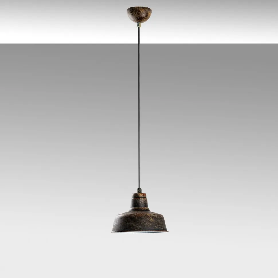Riippuvalaisin Linento Lighting MEMATI-181RETRO-1, Ø19cm, tummanruskea