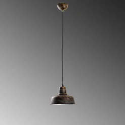 Riippuvalaisin Linento Lighting MEMATI-181RETRO-1, Ø19cm, tummanruskea