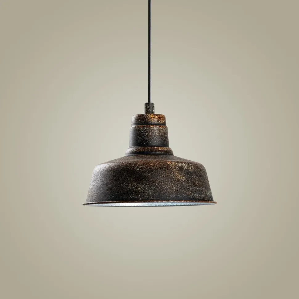 Riippuvalaisin Linento Lighting MEMATI-181RETRO-1, Ø19cm, tummanruskea