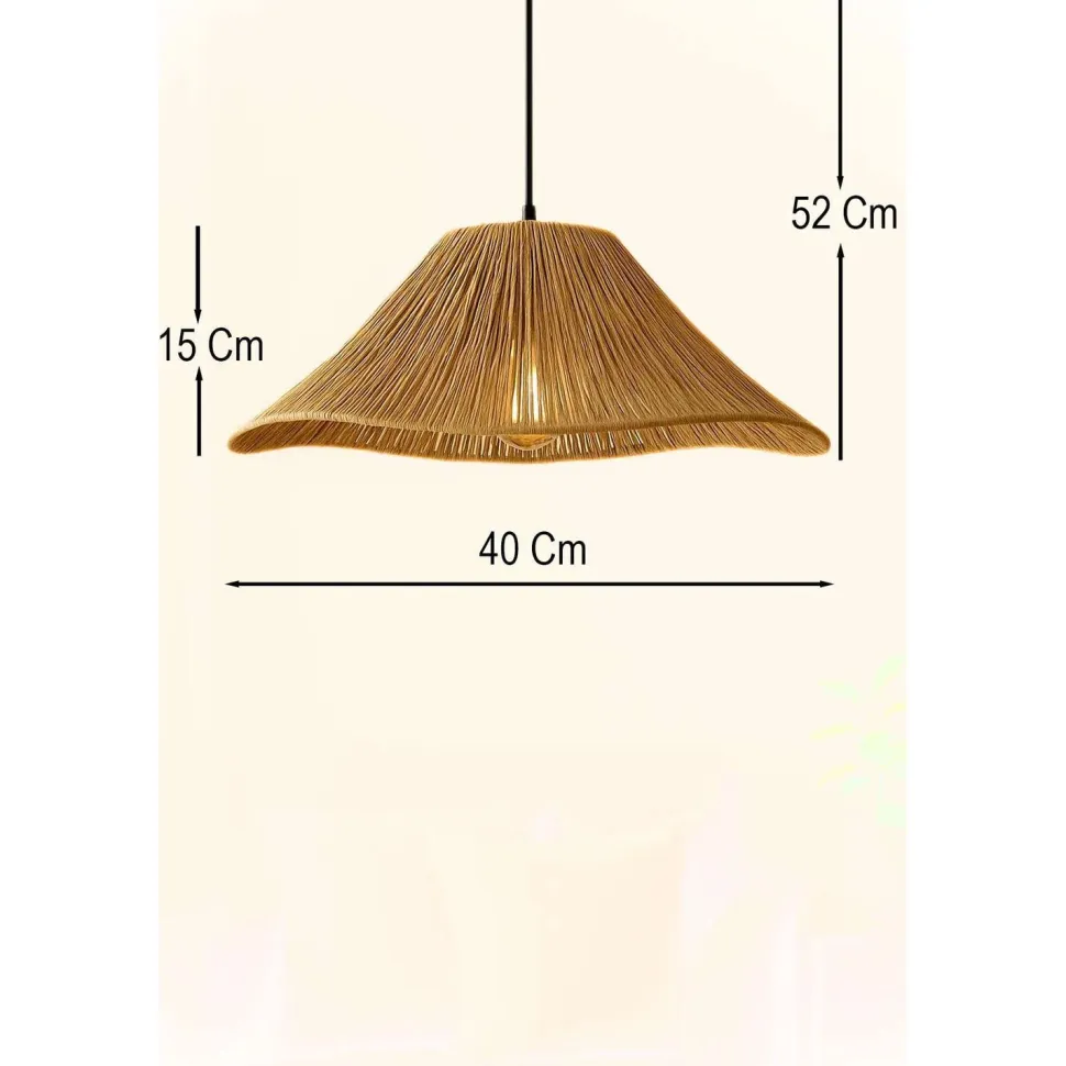 Riippuvalaisin Linento Lighting Mirae, Ø40cm, E27, max. 40W, IP20, beige