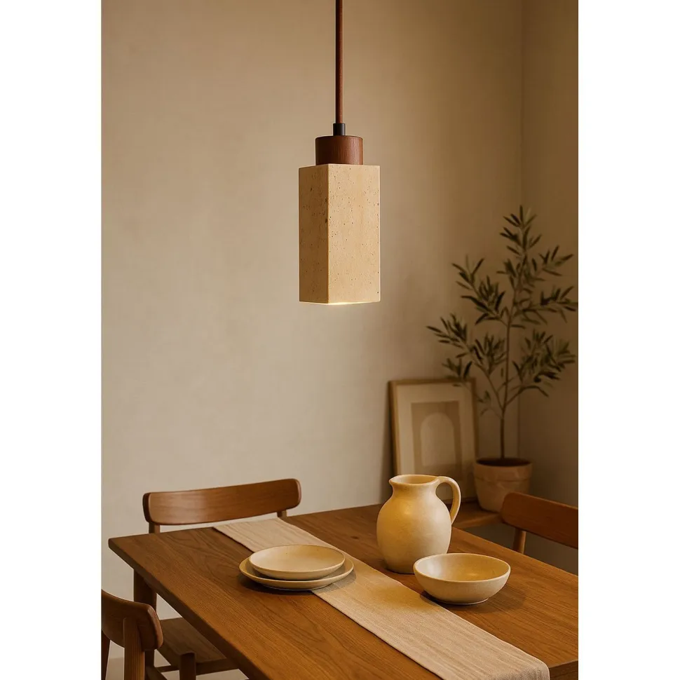 Riippuvalaisin Linento Lighting Mule, GU10, IP20, max. 10W, beige/pähkinä