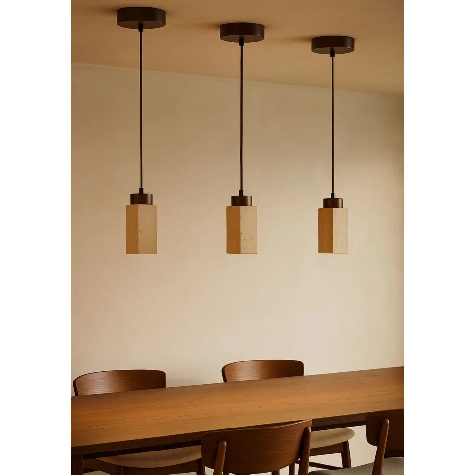 Riippuvalaisin Linento Lighting Mule, GU10, IP20, max. 10W, beige/pähkinä