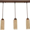 Riippuvalaisin Linento Lighting Mule-R, 3-osainen, GU10, IP20, max. 10W, beige/pähkinä